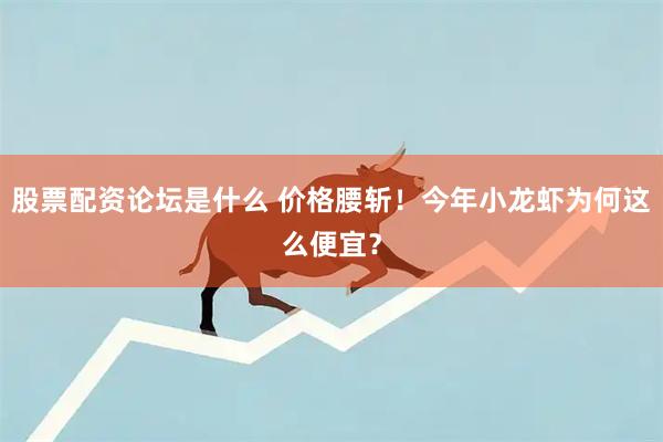 股票配资论坛是什么 价格腰斩!今年小龙虾为何这么便宜?